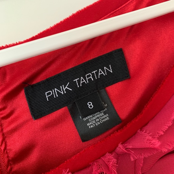 Pink Tartan Rosebud Cocktail Dress - Picture 5 of 6